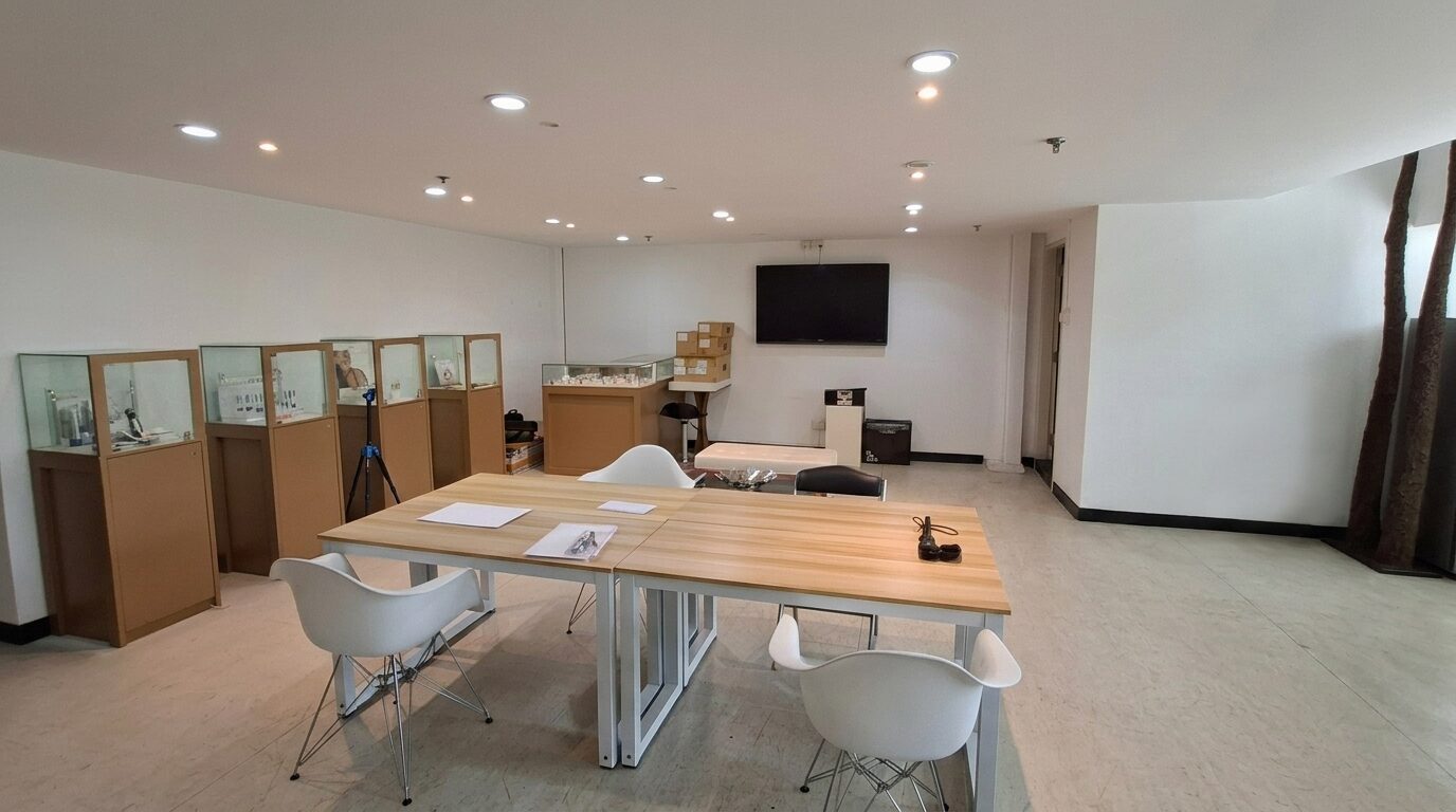 Showroom display cases